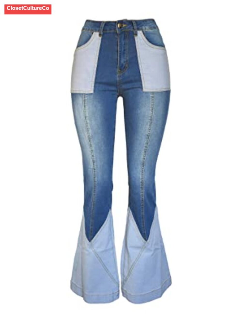 Frayed Patch High Waist Raw Hem Flared Jeans Y2K Boyfriend Denim Pants